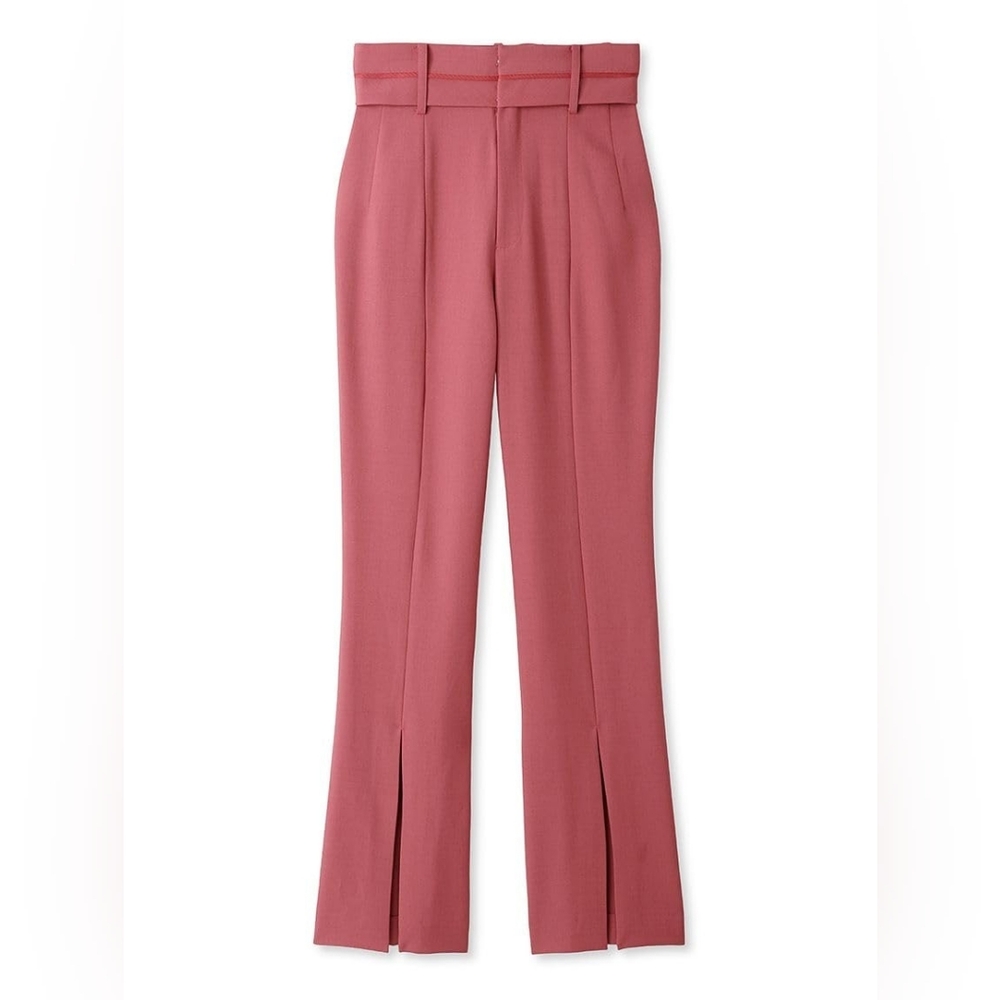 Snidel Straight Leg Pants SWFP234238 Marvelt Slit